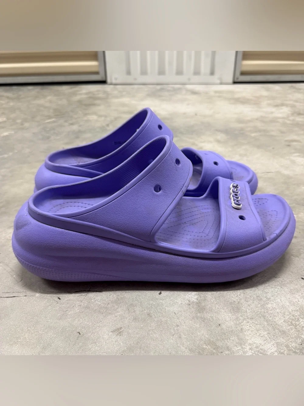 Crocs Classic Crush Lavender Platform Sandals Unisex Size Mens 12 Crocs Classic Crush Lavender Platform Sandals Unisex Size  main image 2